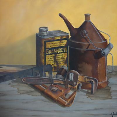 Histoire d'huile (49x42) 500€